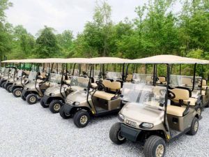 Golf cart rental at Fireside RV Resort in Robert, Louisiana