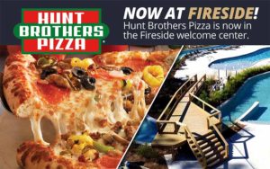 Hunt Brothers Pizza at Fireside RV Resort in Robert, Louisiana